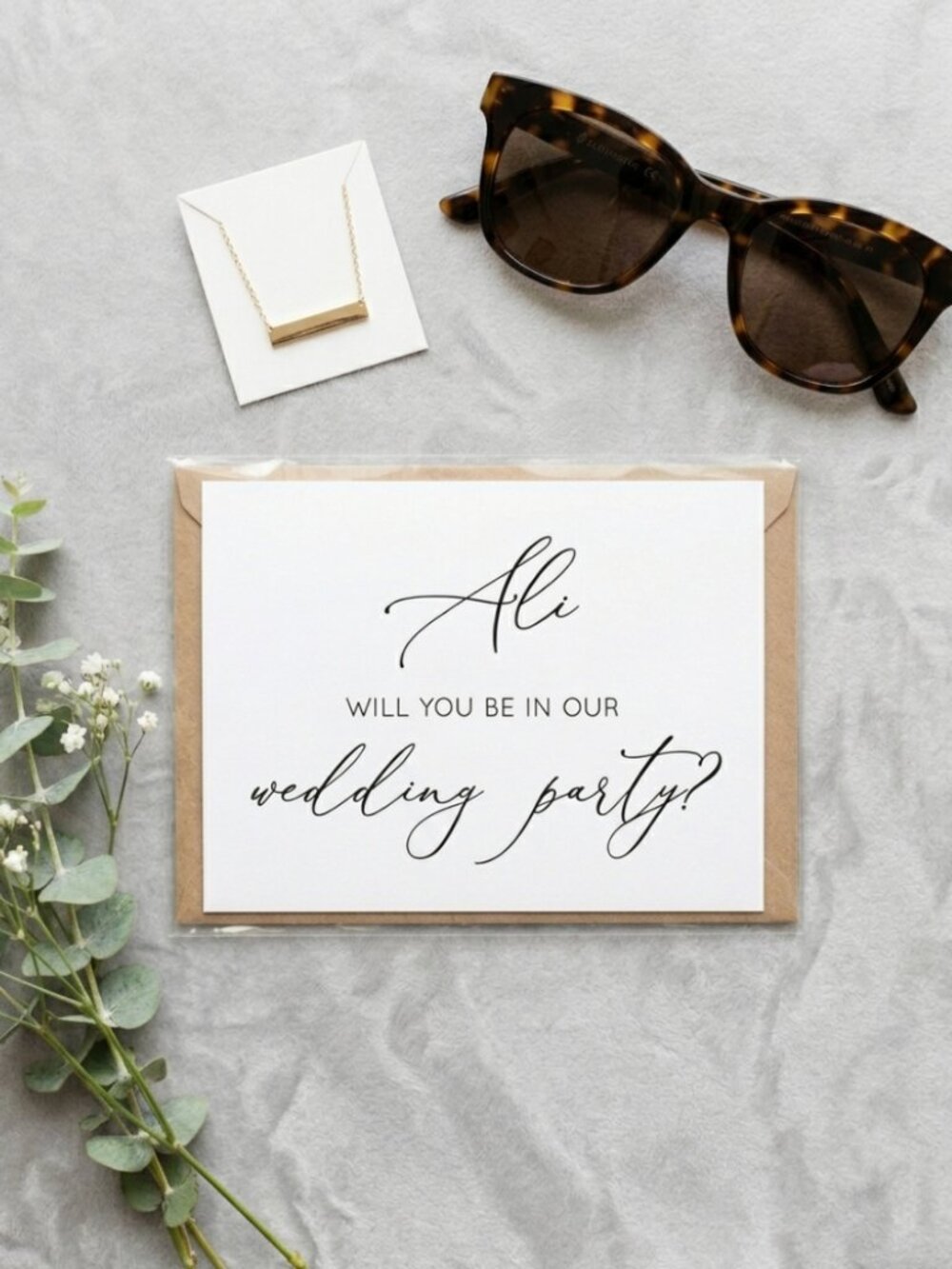 Brand New | Bridesmaid Proposal Card for "Ali"